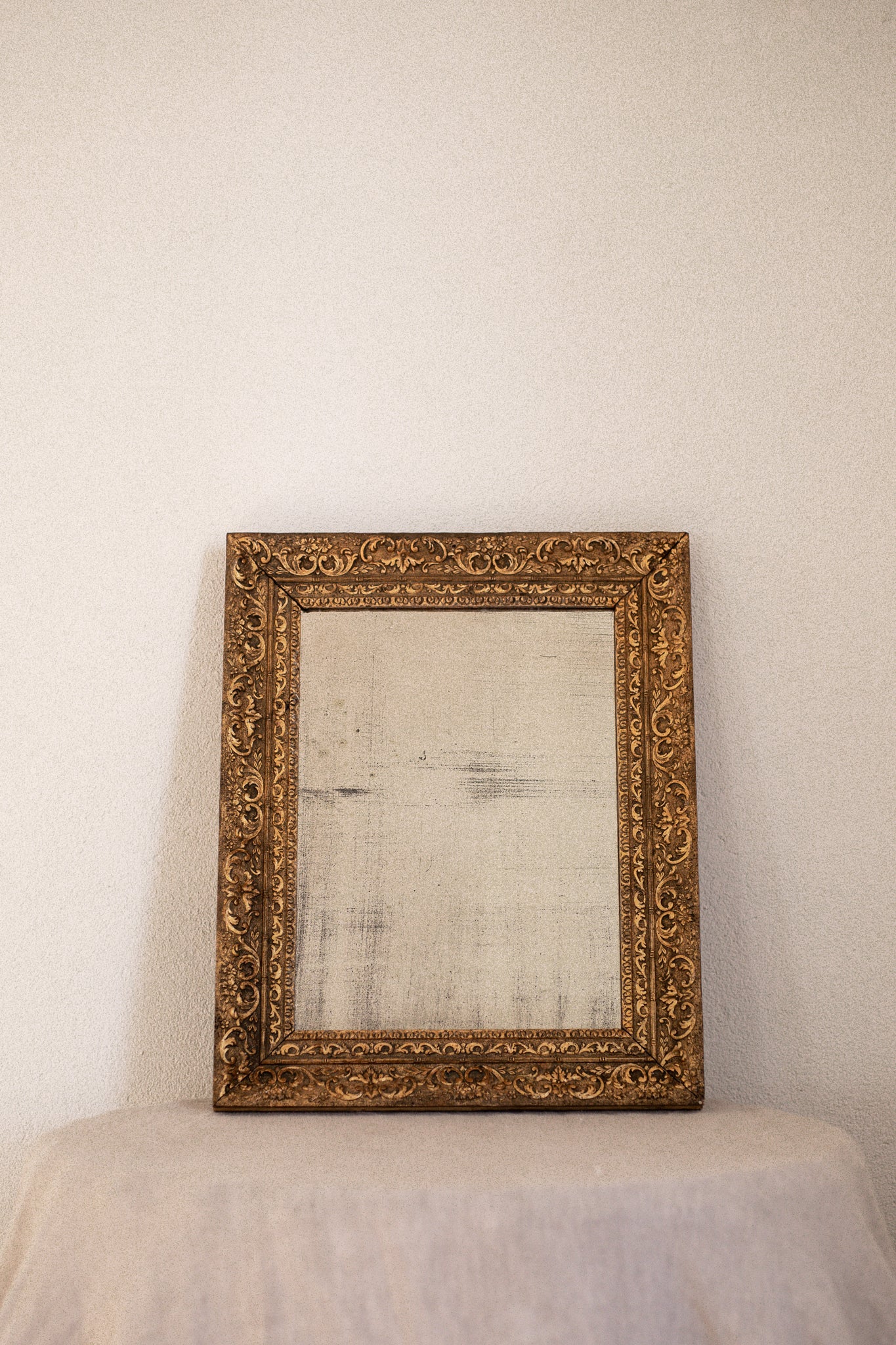 Antique 19th century mirror with gold frame