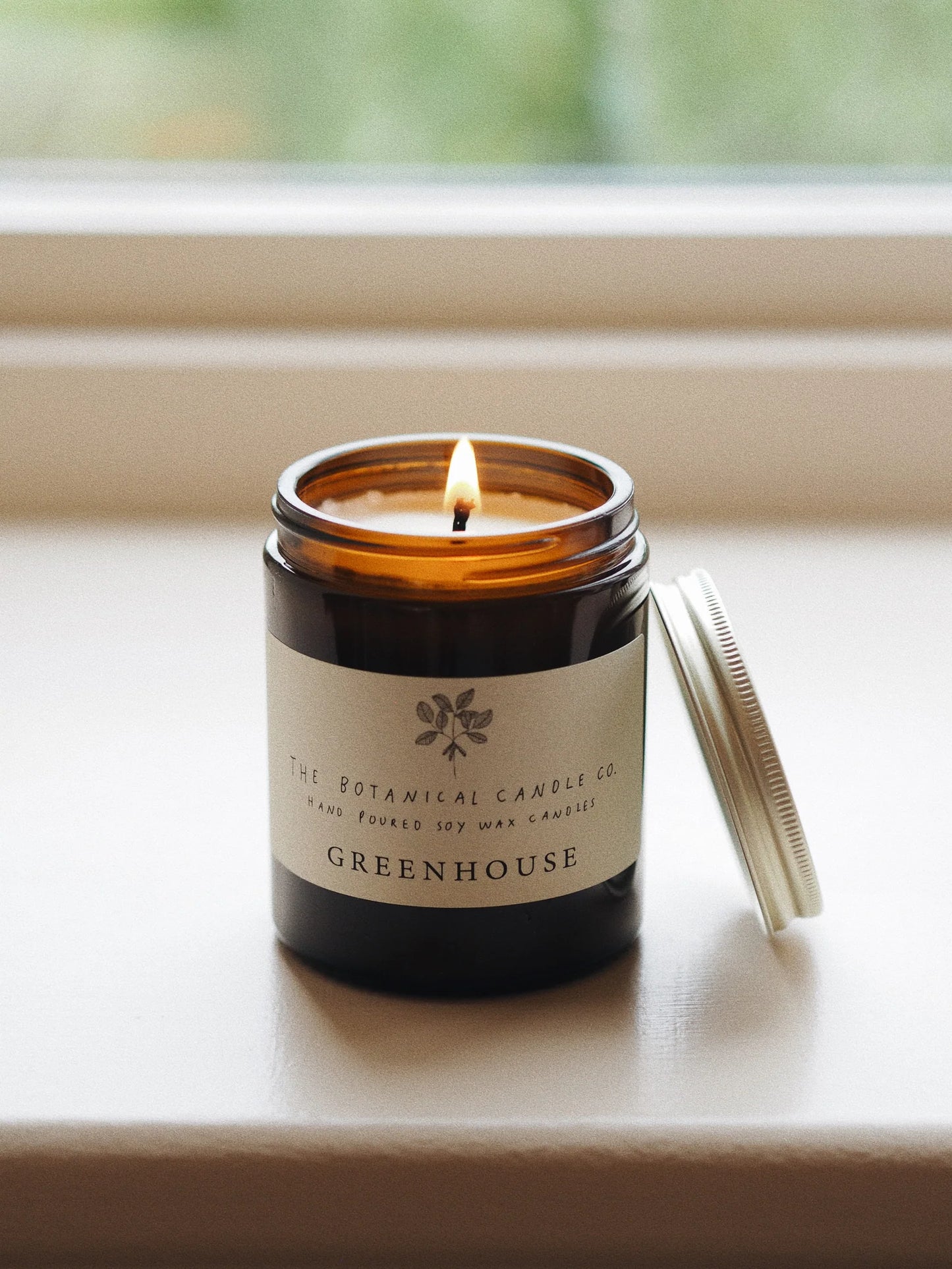 English Scented Candles in Amber Glass Jars 250 mL