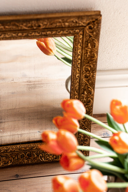 Antique 19th century mirror with gold frame