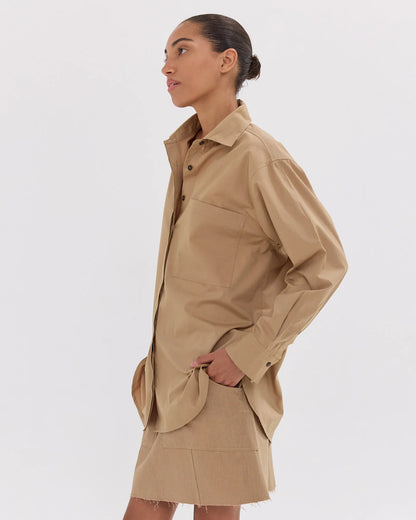 The Classic Pocket Shirt in Italian Wheat