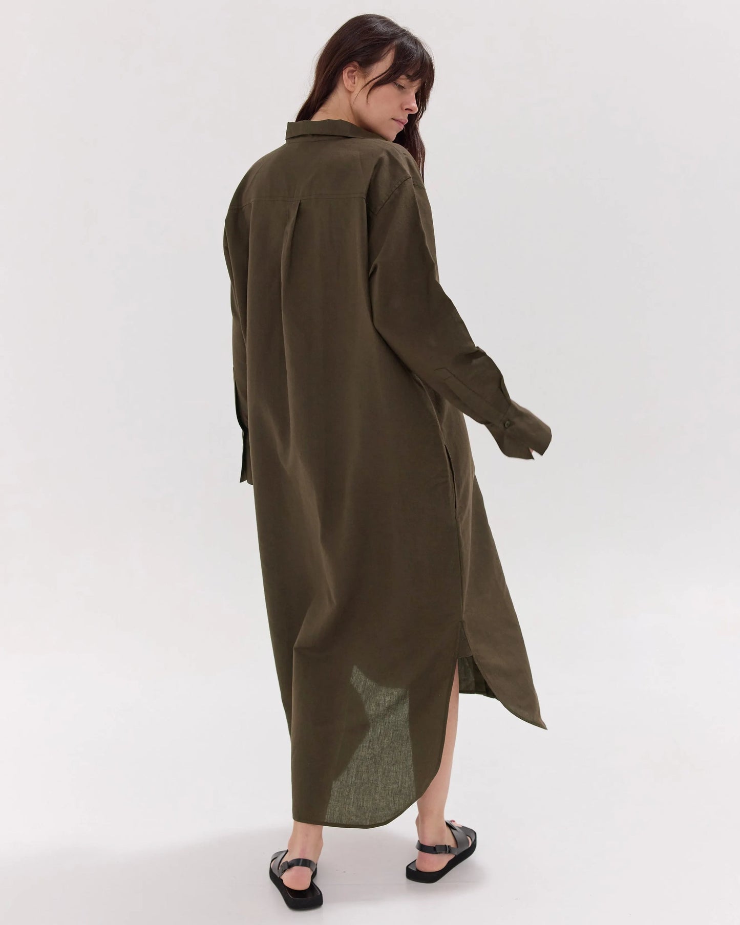 The Shirt Dress | Olive
