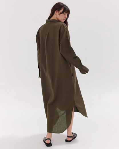 The Shirt Dress | Olive