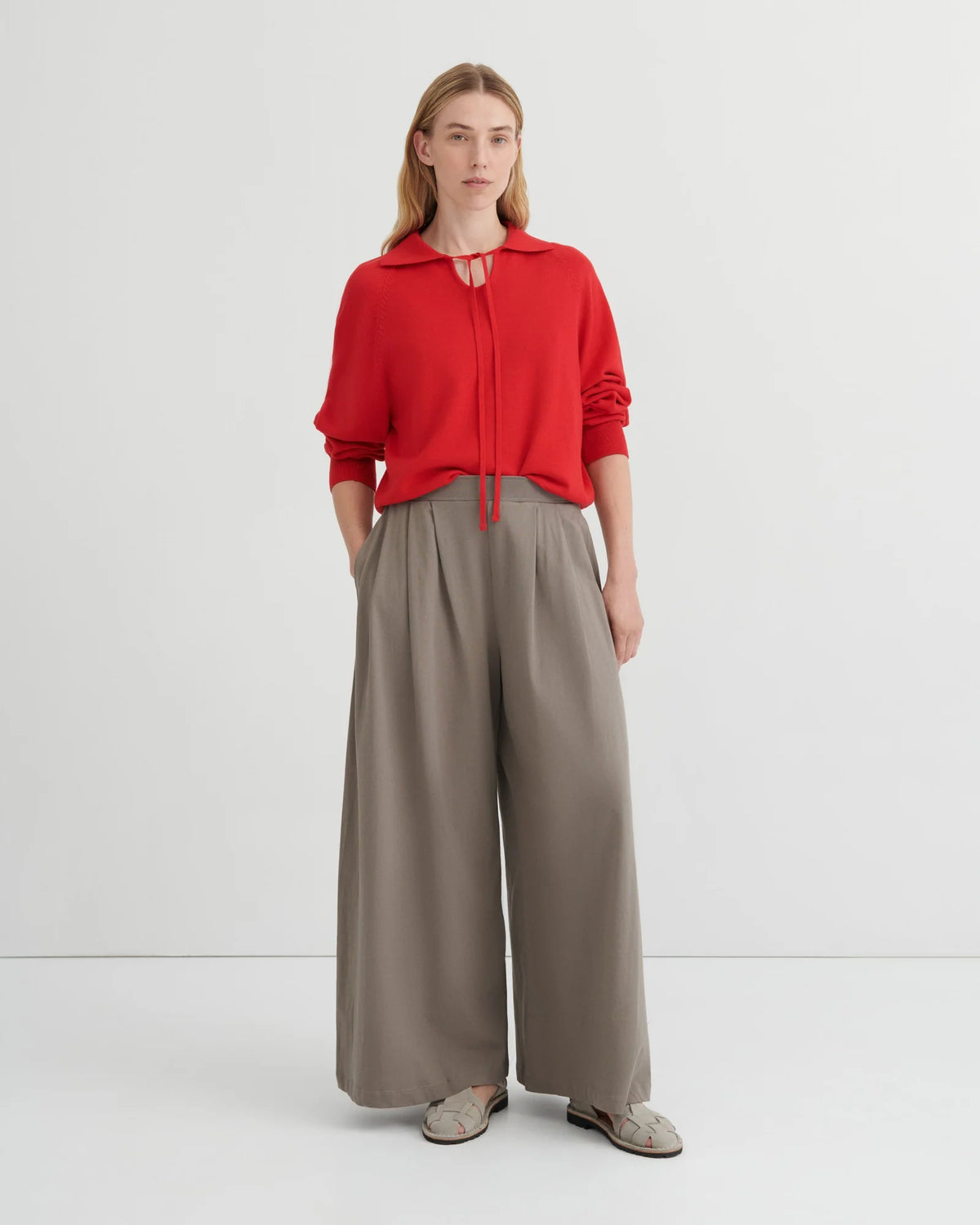 The Drape Pant in Flint