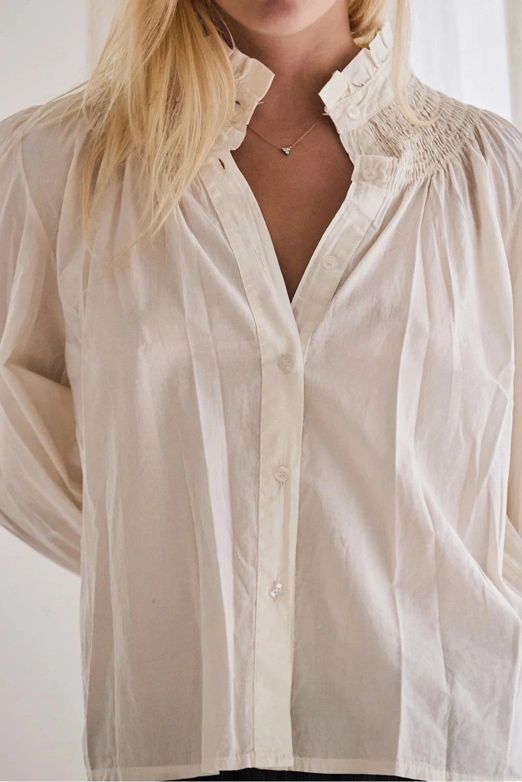The Smock Blouse in Off White