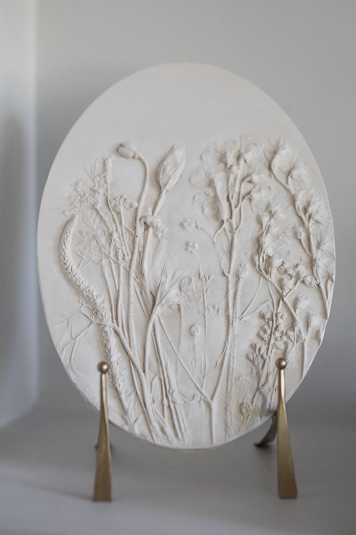 The Oval Floral Plaster