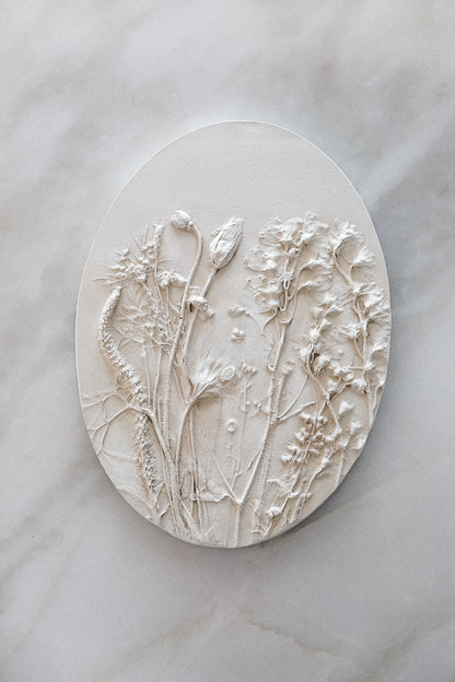 The Oval Floral Plaster