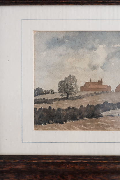 A Vintage Watercolour of the English Countryside