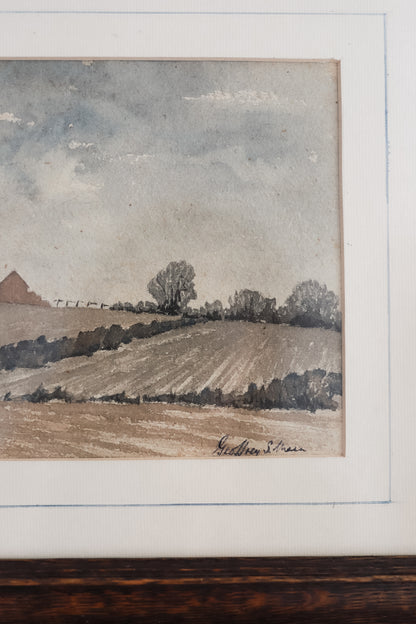 A Vintage Watercolour of the English Countryside