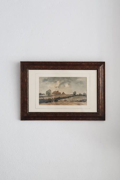A Vintage Watercolour of the English Countryside