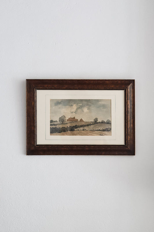 A Vintage Watercolour of the English Countryside