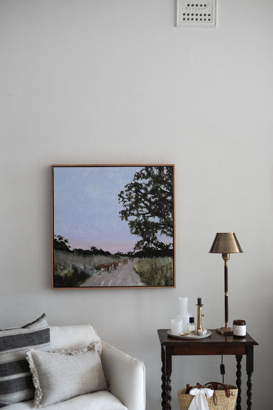 'Walking at Dusk' Artwork by Rowena Dean