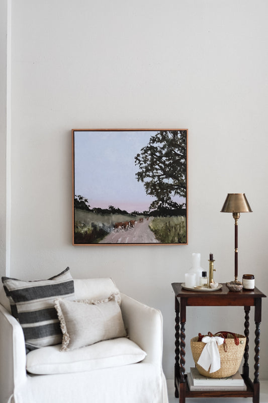 'Walking at Dusk' Artwork by Rowena Dean