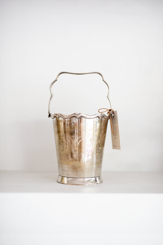 Antique Brass & Silver Icebucket