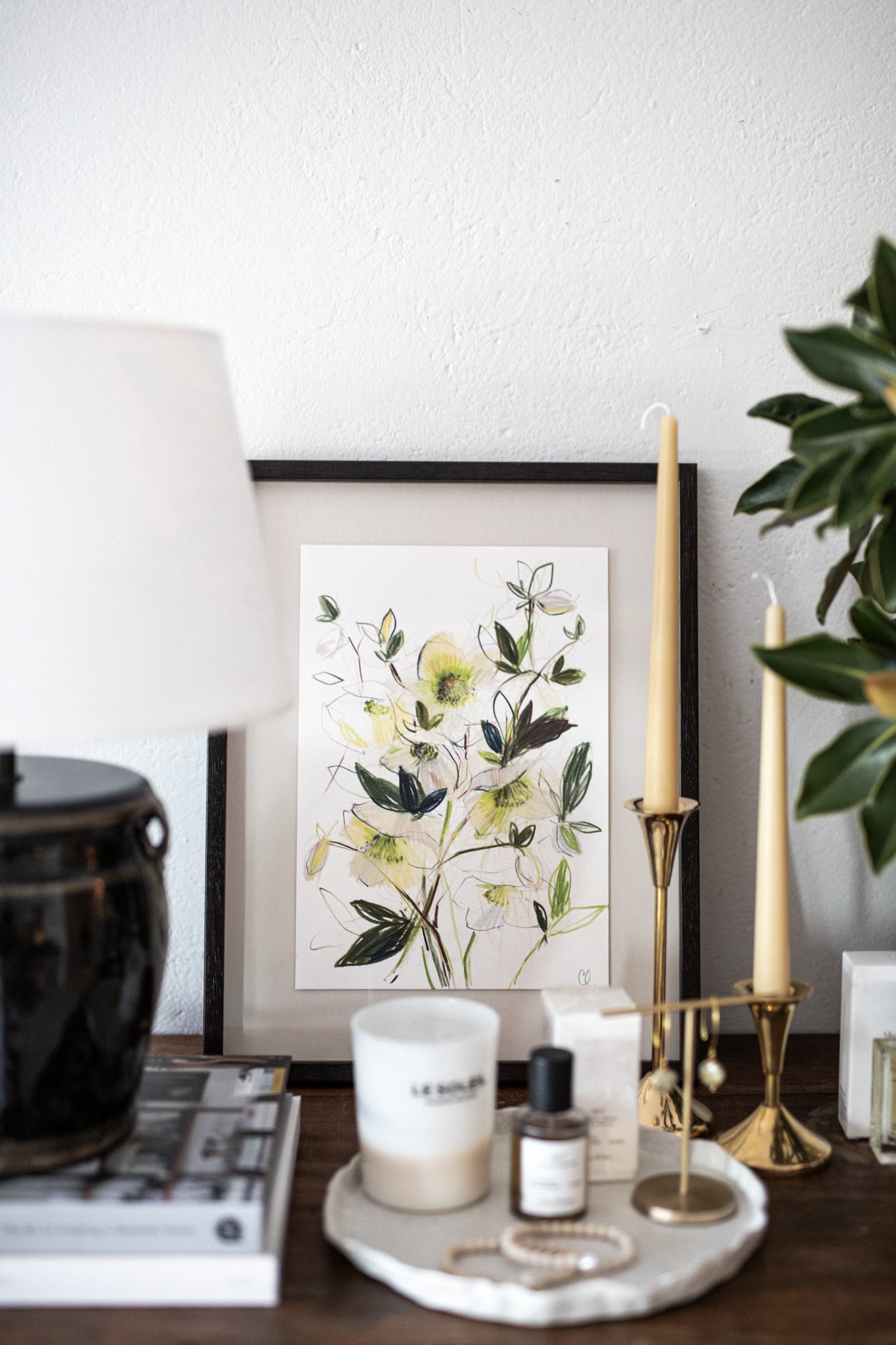 An Original Sketch of English Hellebores