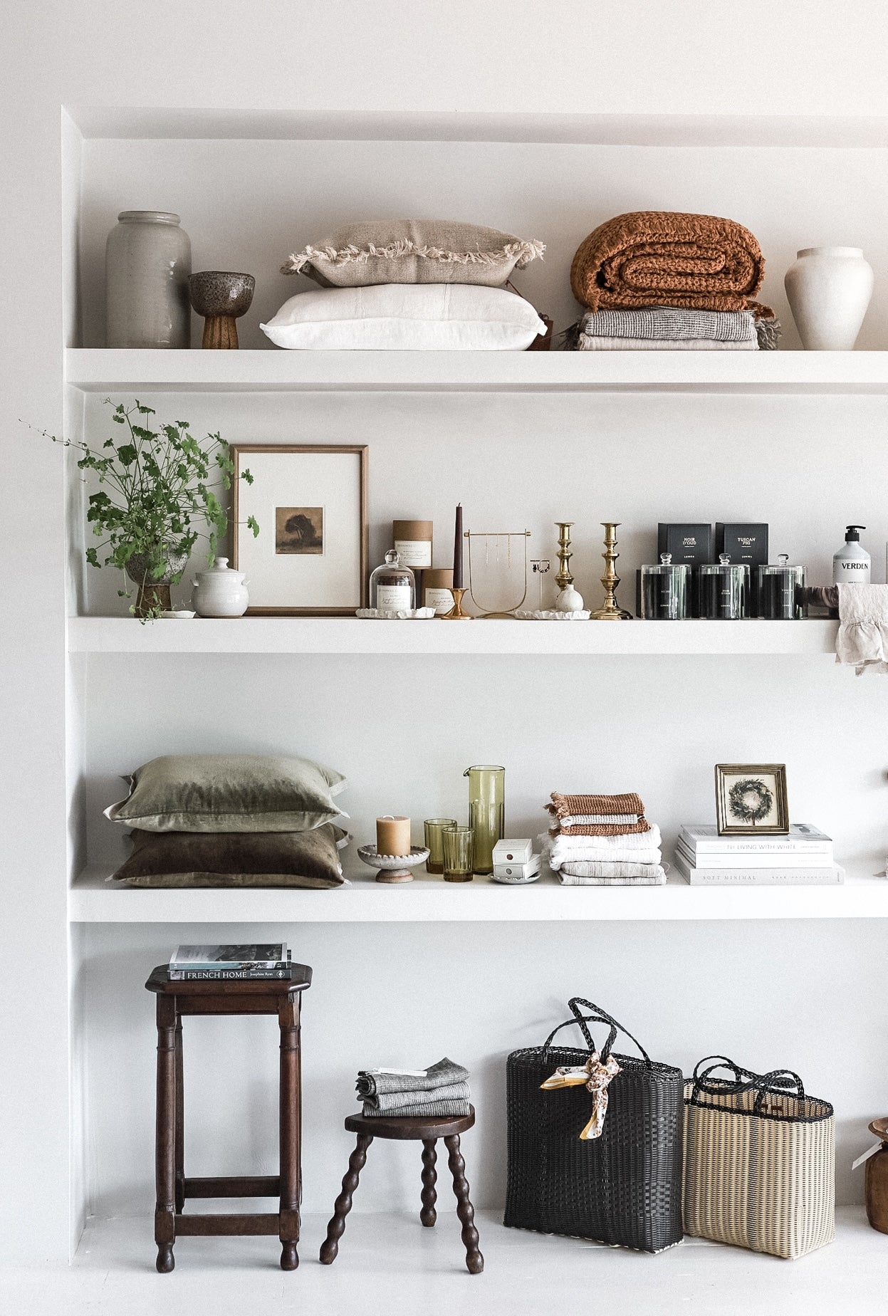 Stunning 18th century Antique French Oak Joint Stools in Dark Oak