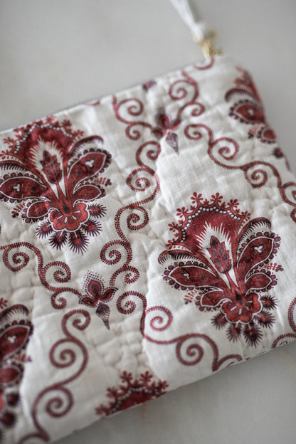 Clutch made from Antique 19th c French Quilt