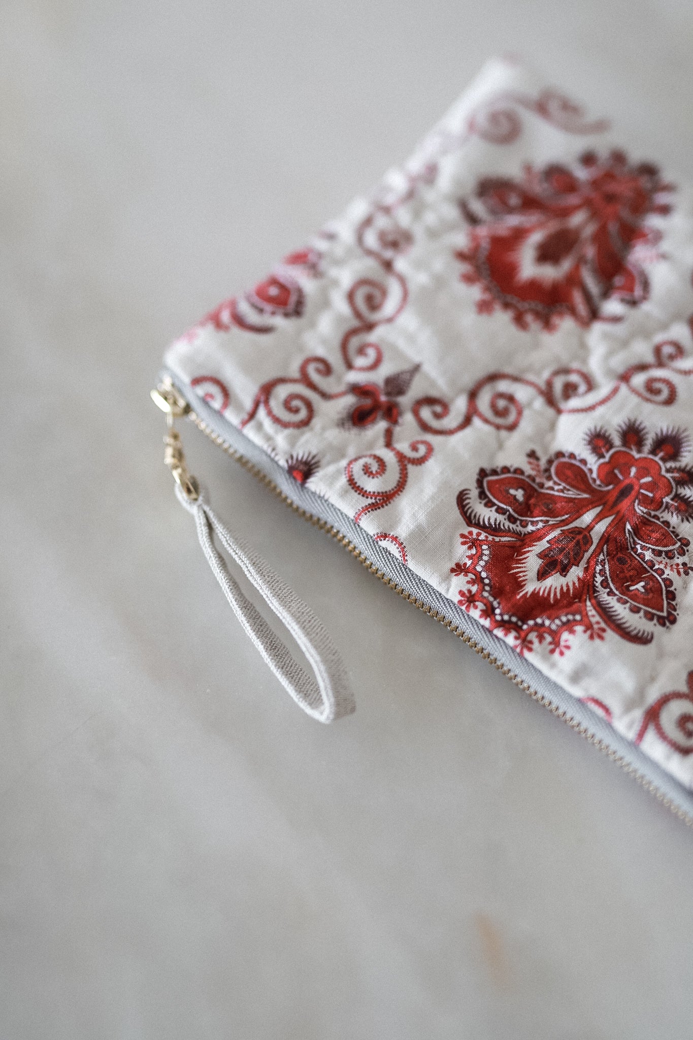 Clutch made from Antique 19th c French Quilt