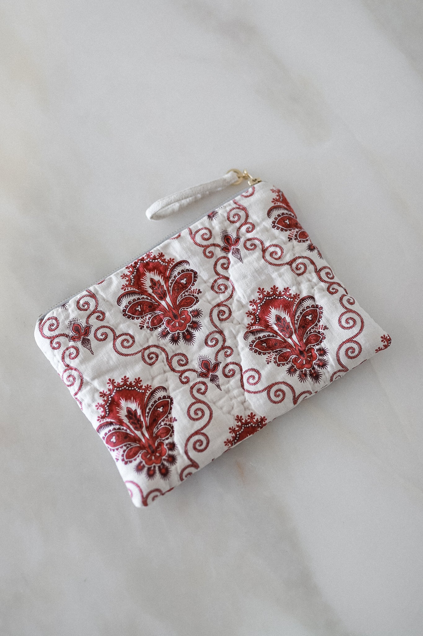 Clutch made from Antique 19th c French Quilt