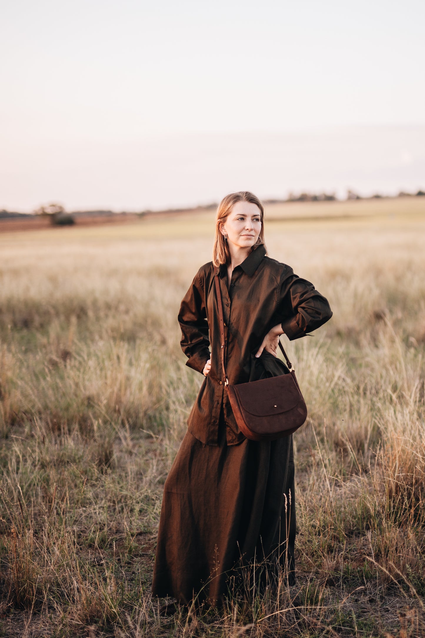 The Split Back Shirt | Dark Olive