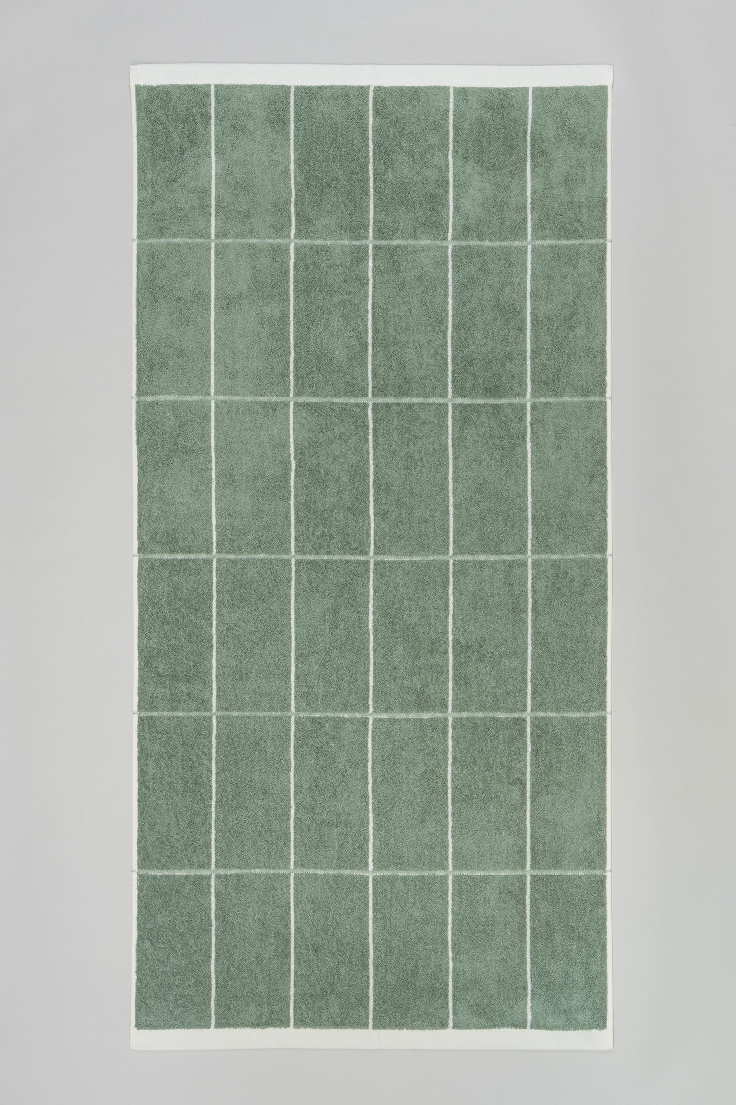 Bethell Bath Towel in Sage & Chalk