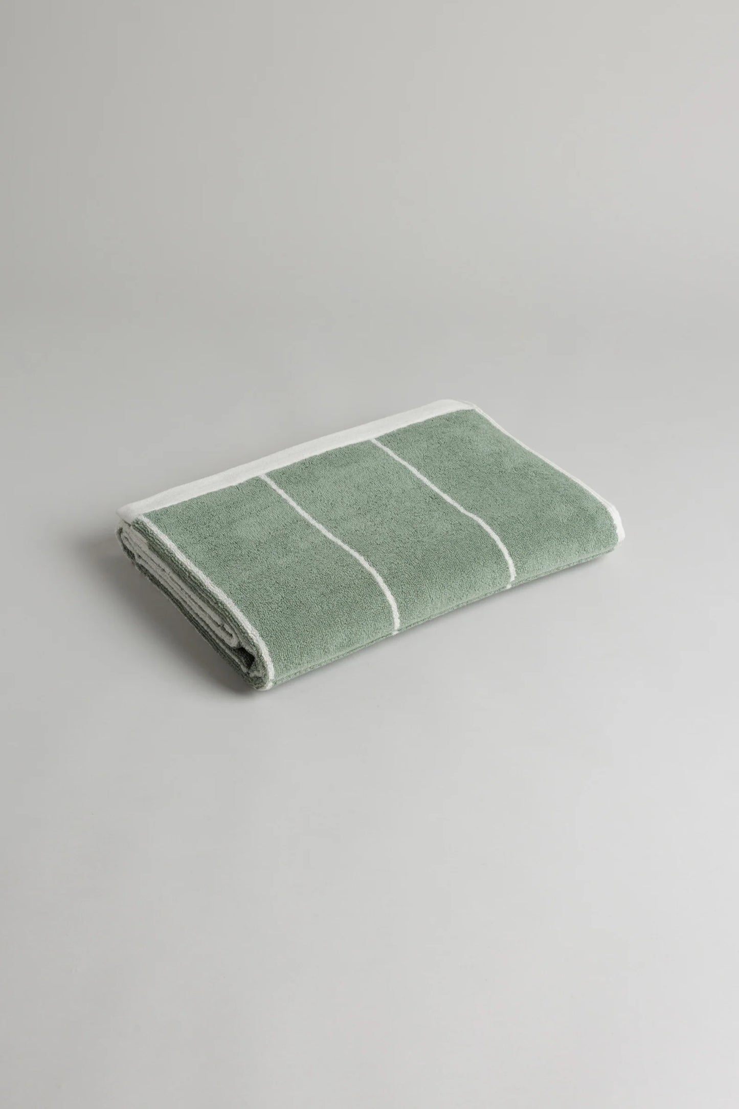 Bethell Bath Towel in Sage & Chalk