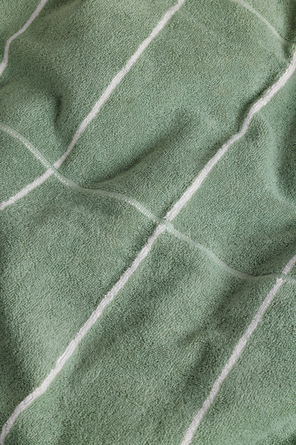 Bethell Bath Towel in Sage & Chalk