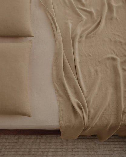 Linen Pillowcase x Standard | Carmel