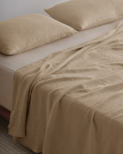 Linen Pillowcase x Standard | Carmel