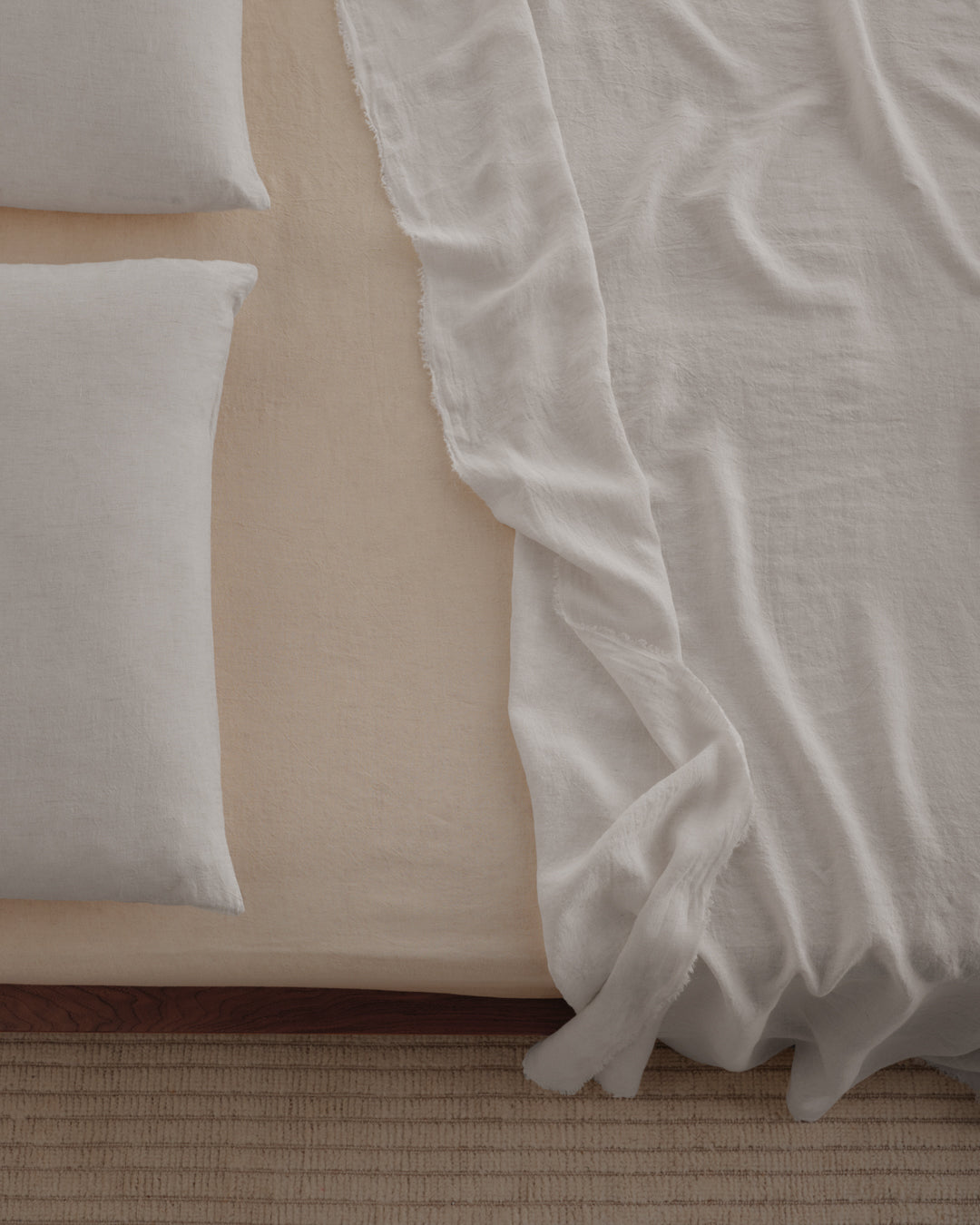 Linen Flat Sheet Q/K size | 'Petra'