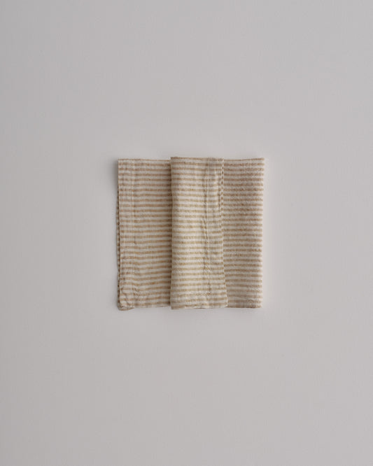 Stripe Linen Napkin | Brun/Sable