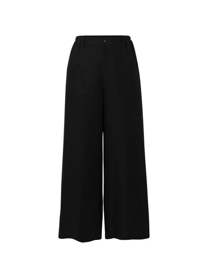 The Bowie Pant in Black Linen