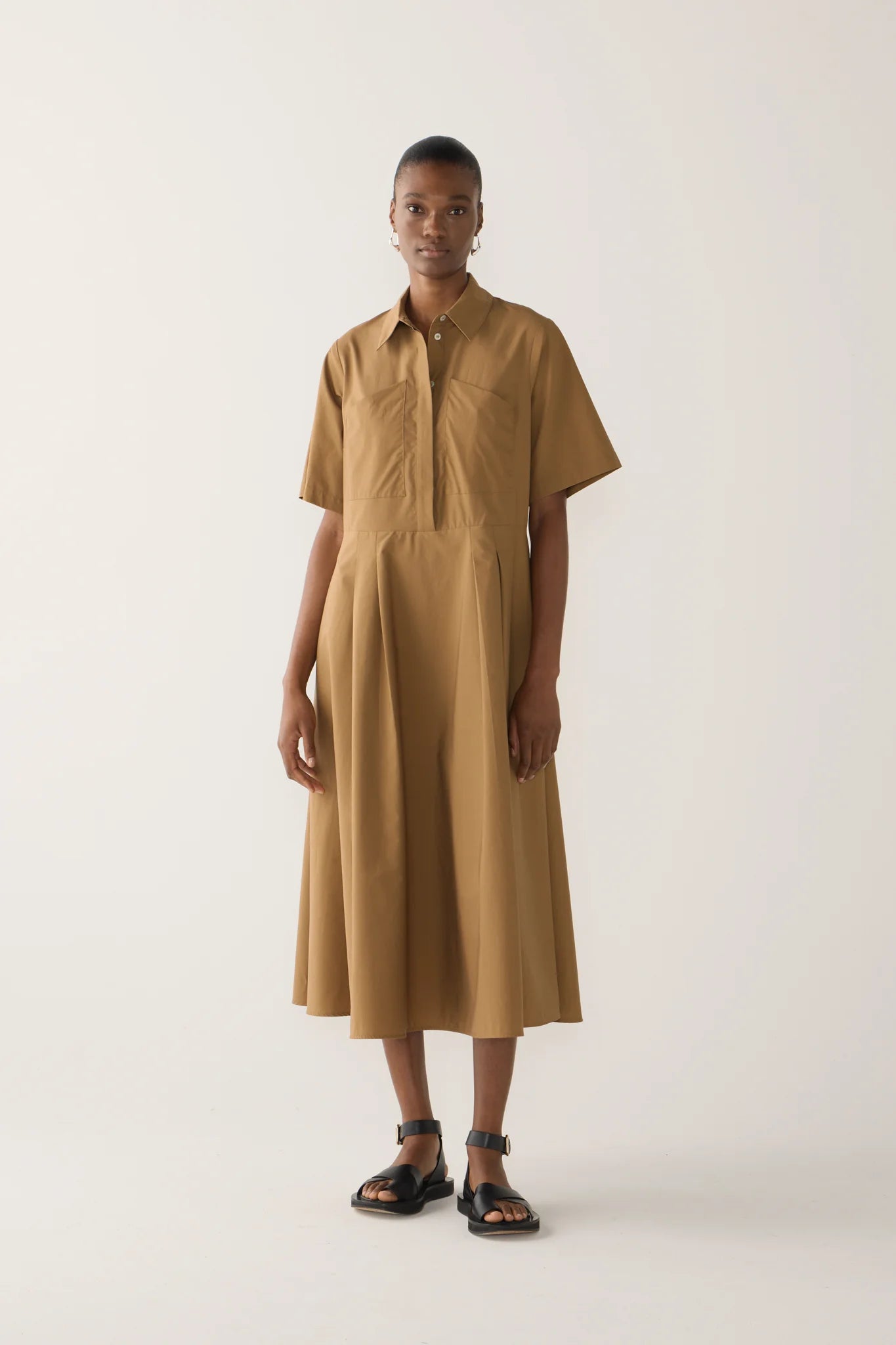 Calliope Dress in Cocoa Cotten Tencel