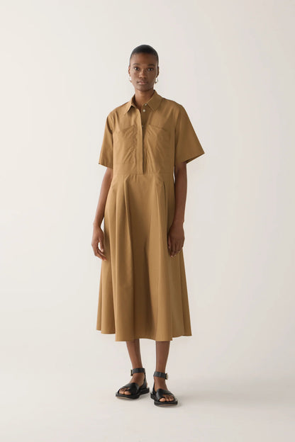 Calliope Dress in Cocoa Cotten Tencel