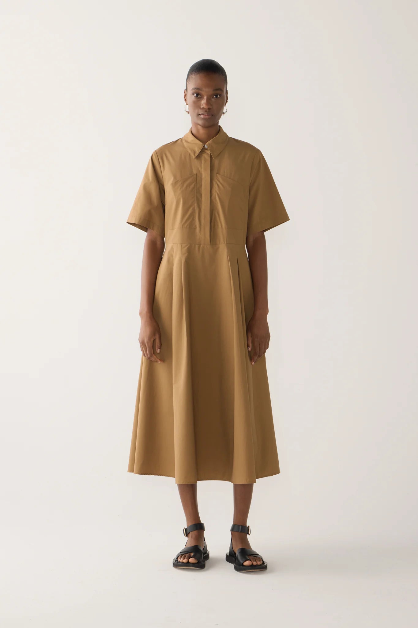 Calliope Dress in Cocoa Cotten Tencel