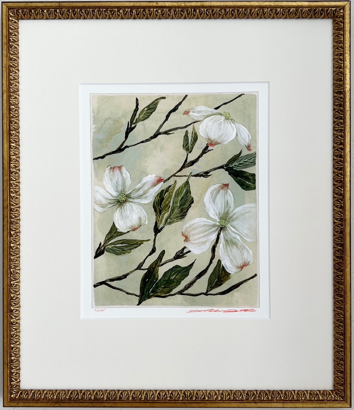 'Dogwood i' Limited Edition print | Heirloom Frame