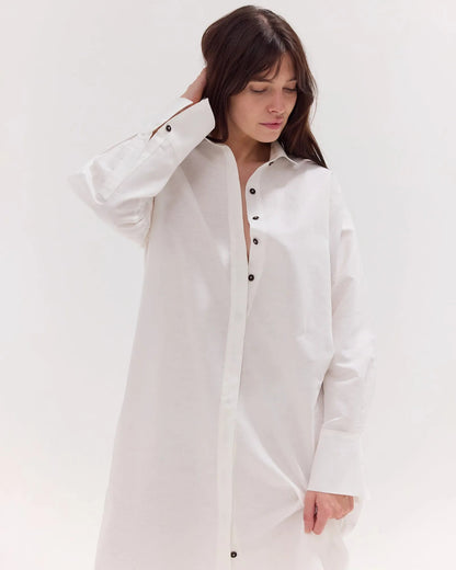The Shirt Dress | White