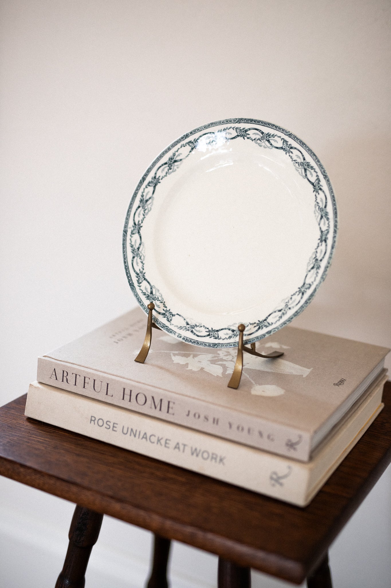 Antique French Dinner Plates | Ribbons & Roses