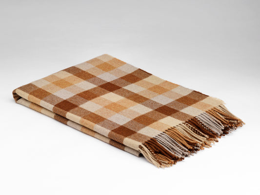 'Carmello' Fine Merino Lambswool Throw