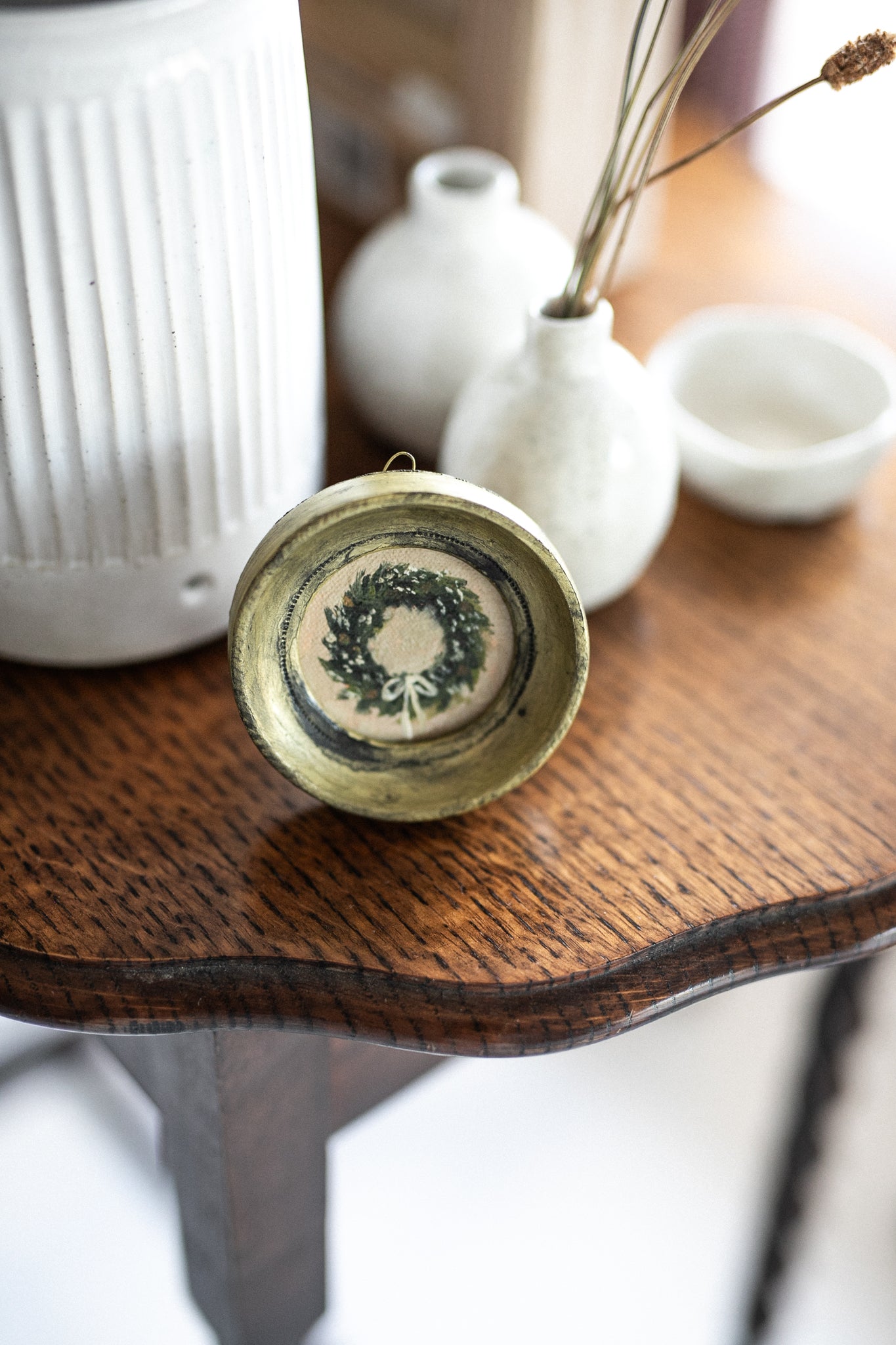 ‘Mini Christmas Wreath N.1' NOËL Festive edition | Petite Artwork