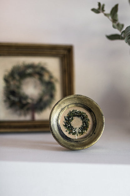 ‘Mini Christmas Wreath N.1' NOËL Festive edition | Petite Artwork