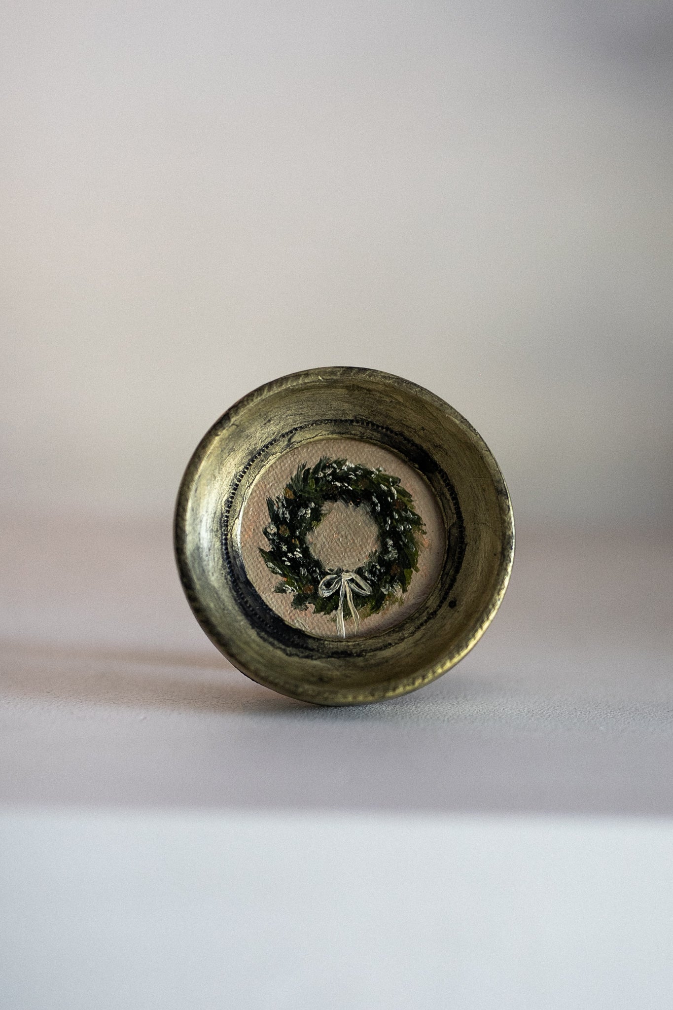 ‘Mini Christmas Wreath N.1' NOËL Festive edition | Petite Artwork