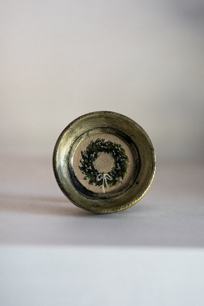 ‘Mini Christmas Wreath N.1' NOËL Festive edition | Petite Artwork