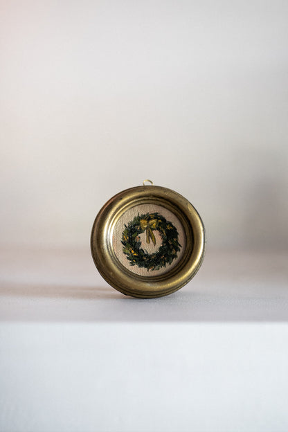 ‘Mini Christmas Wreath N.2' NOËL Festive edition | Petite Artwork