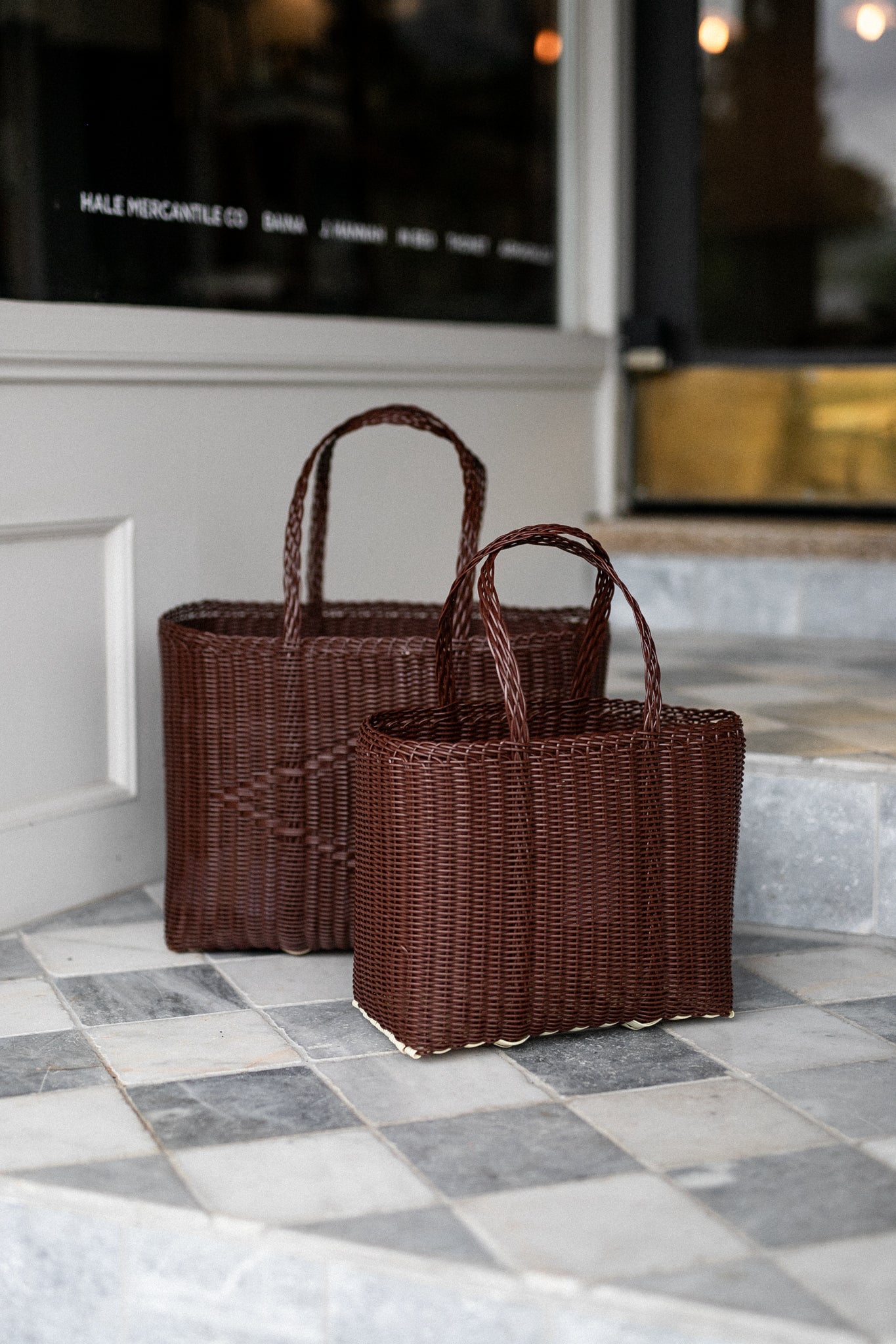 Small Handwoven Palorosa Basket | Chocolate