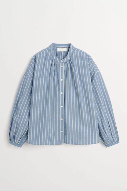 Skall Cilla Shirt in Blue/Black Stripe