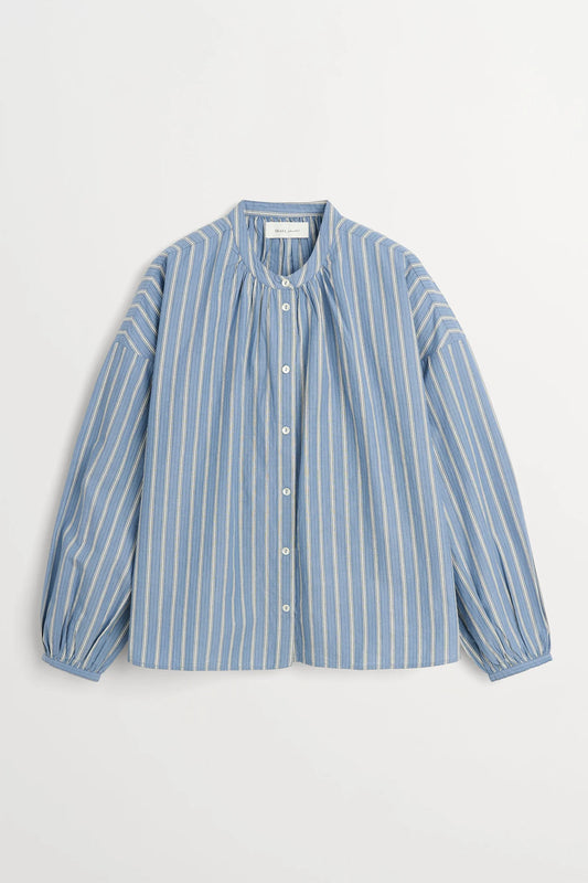 Skall Cilla Shirt in Blue/Black Stripe