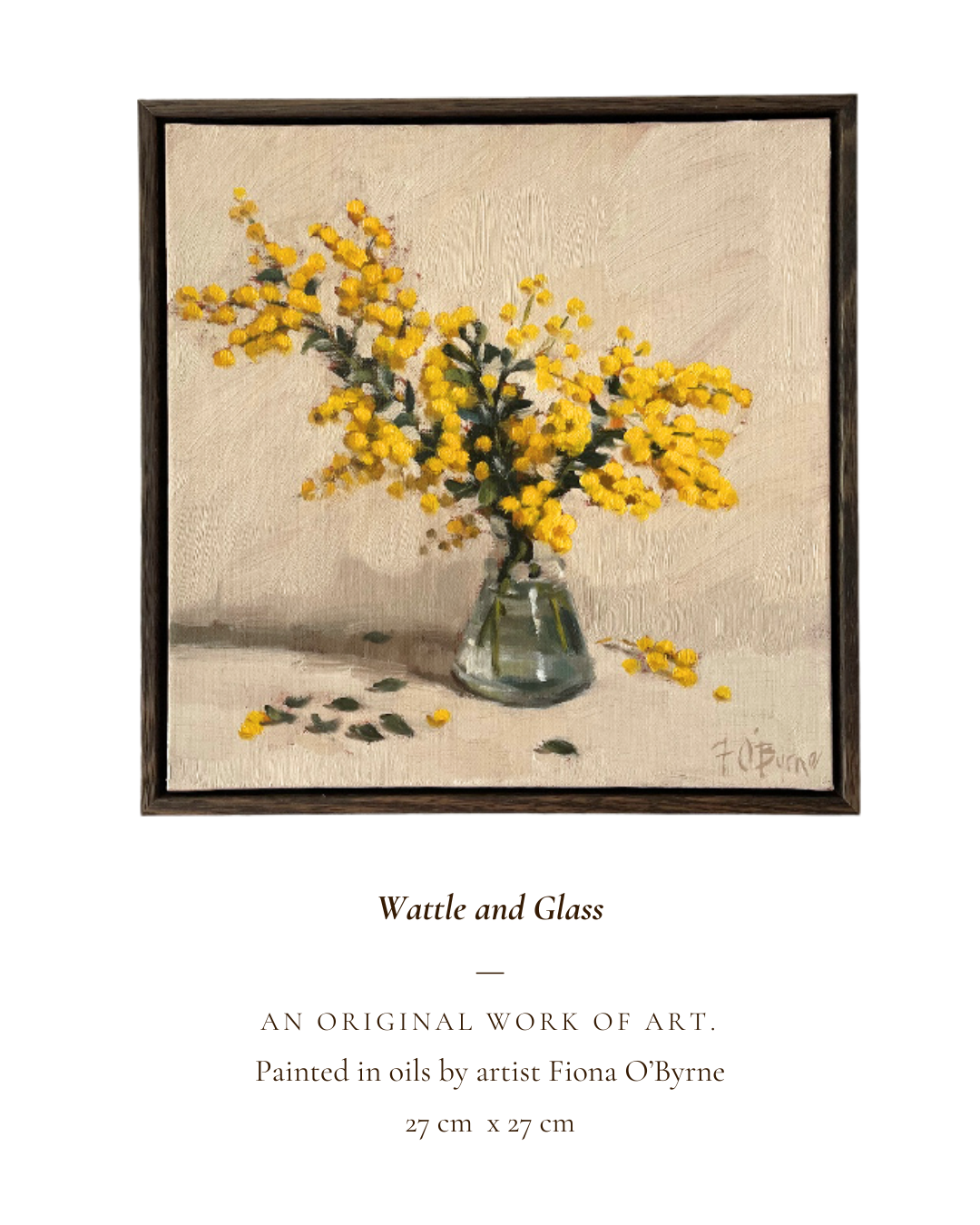 '﻿﻿Wattle & Glass' by Fiona O'Byrne