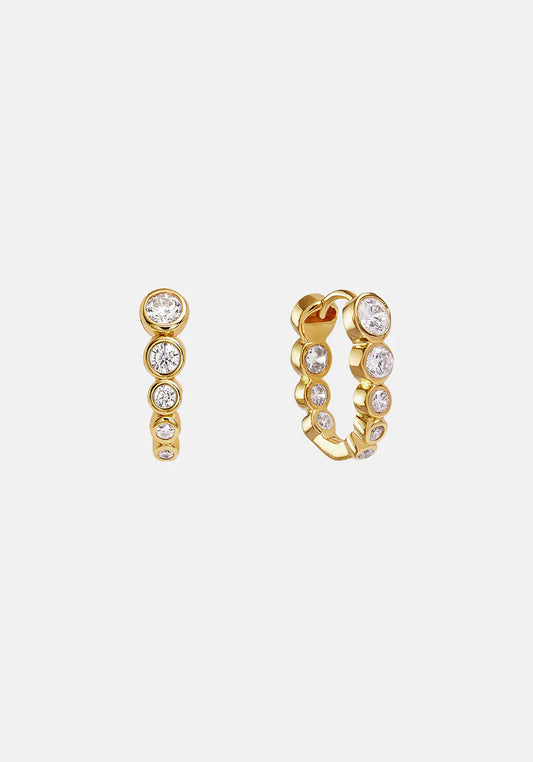 The Crescendo Hoops in Gold