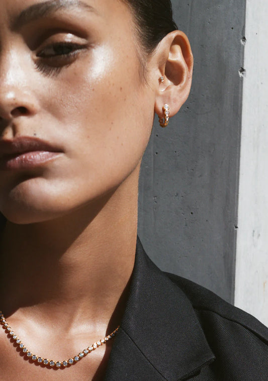 The Crescendo Hoops in Gold