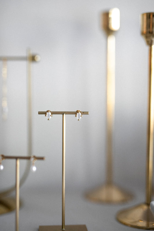 Écorce Blanche Stud Earrings